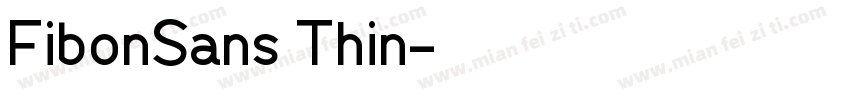 FibonSans Thin字体转换